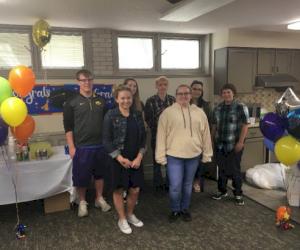 Pictured from L to R: Andrew Stanhope, Payton Hynick, Tessa Troxel, Malachi Davis, Madison Braden, Odessa Menefee, and Sydney Sanders