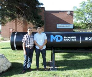 McWane Ductile Utah team member Miguel Lopez, Sr. and his son Miguel Lopez, Jr.