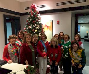 (Pictured L-R: Elizabeth McCoin, Leslie Mawhorter, Lisa Chaves, Jennifer McDaniel, Teri Lavette, Karen Dorsett, Heather White, Mickie Coggin, Barb Wisniewski, Gretchen Easton and Denise Vaughn